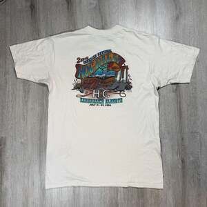 Vintage 1994 Harley-Davidson 2nd Canadian HOG Rally Kananaskis  T-Shirt Grunge